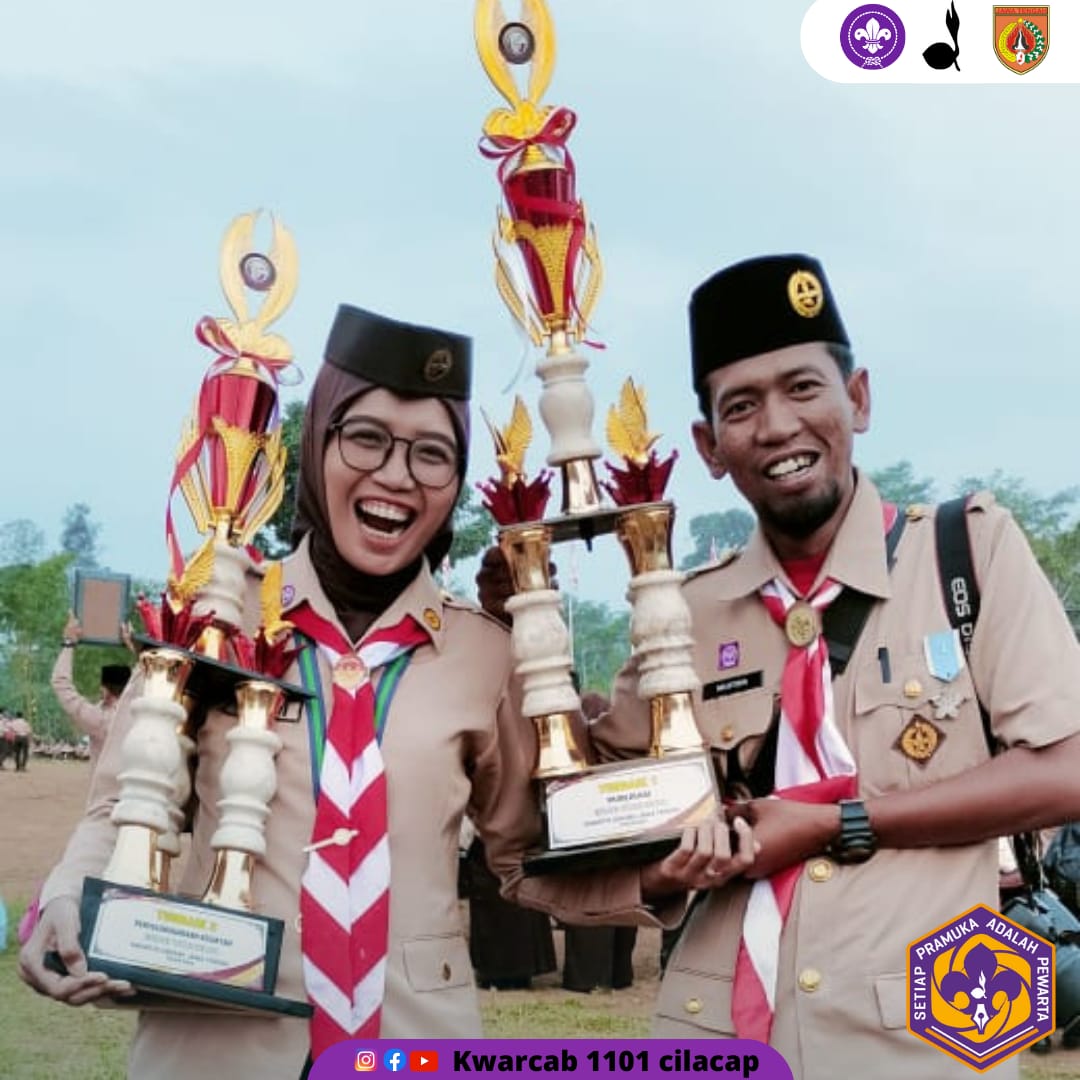 Keren, Humas Kwarcab Cilacap Raih Juara Estafet Tunas Kelapa Kwartir Daerah Jawa Tengah Tahun 2023